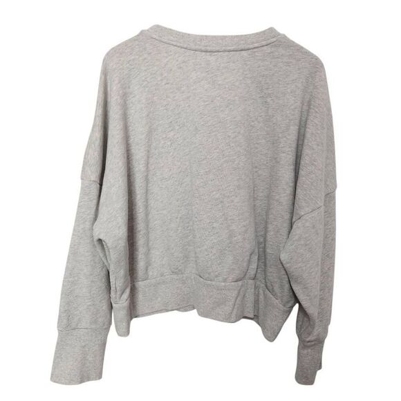 Old Navy graphite sweatshirt Be The Love Heather gray size XXLboxy crop - Picture 2 of 6